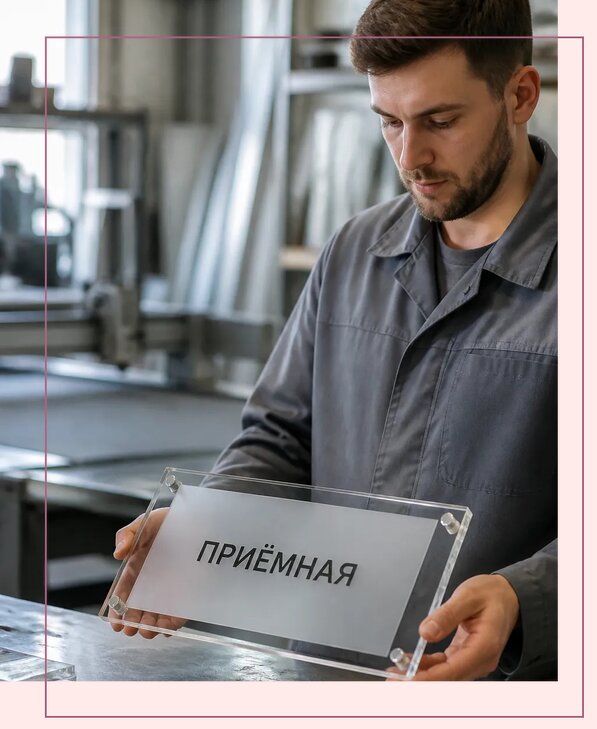 Таблички из оргстекла на заказ в Белове от 4235 р. | Аванза-Блв